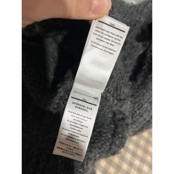 Smartwool Women’s Moon Ridge Boyfriend Sweater Charcoal size S Turtleneck - Picture 8 of 8